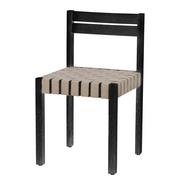 Krzesła - Czarno-beżowe krzesło Maron − Bloomingville - miniaturka - grafika 1