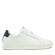 Sneakersy męskie - Sneakersy Calvin Klein Low Top Lace Up Woven HM0HM01767 Biały - miniaturka - grafika 1