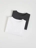 Bluzki dla niemowląt - Reserved - Bawełniany longsleeve 2 pack - biały - miniaturka - grafika 1