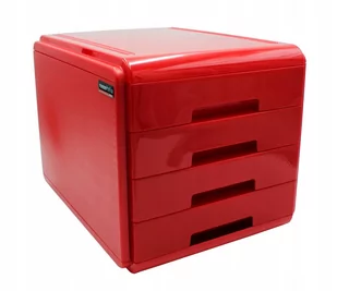 Arda Organizer na dokumenty (czerwony błyszczący) 18P4PRIR - Akcesoria na biurko - miniaturka - grafika 1