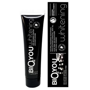 Bio2You Bio2You Naturalna Czarna wybielająca pasta do zębów z węglem aktywowanym 100ml - Pasty do zębów - miniaturka - grafika 1