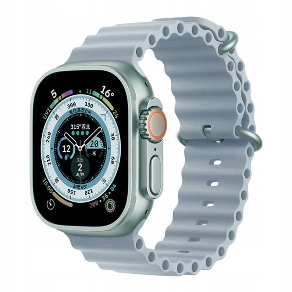 PASEK do Zegarka APPLE WATCH 3D FALE 38 /40 /41mm BŁĘKITNY
