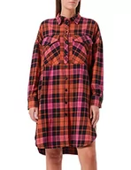 Sukienki - Replay Sukienka damska, 010 pomarańczowy/fuxia/niebieski, M - miniaturka - grafika 1