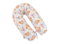 Poduszki do karmienia - Poduszka ciążowa Longer dla kobiet w ciąży do spania - Foxes and sqiurrels - miniaturka - grafika 1