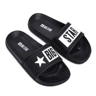 Buty dla dziewczynek - Klapki Dziecięce Młodzieżowe Big Star Czarne DD374150 - miniaturka - grafika 1