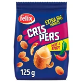 Orzeszki - Felix Orzeszki ziemne Crispers Hot & Spice 125g CFEL.9336 - miniaturka - grafika 1