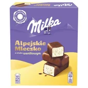 Inne słodycze - Milka Alpejskie Mleczko Pianka o smaku waniliowym 330 g - miniaturka - grafika 1