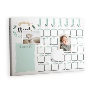 Tablica korkowa 60x40 cm, wzór Planer miesięczny - Tablice i flipcharty - miniaturka - grafika 1