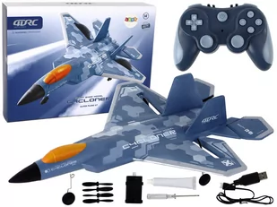 Samolot R/C 4D-G7 Światła Duży Niebieski - Zabawki zdalnie sterowane - miniaturka - grafika 1