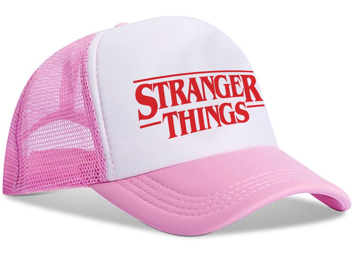 RÓŻ CZAPKA Z DASZKIEM STRANGER THINGS ELEVEN Y4