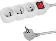 Listwy zasilające - Listwa zasilająca Esperanza ELK211W Esperanza listwa zasilająca 3 gn. wł. 3m biała - miniaturka - grafika 1