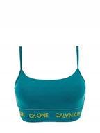 Biustonosze - CALVIN KLEIN MIĘKKI BAWEŁNIANY BIUSTONOSZ CK ONE NIEBIESKI M NMA - miniaturka - grafika 1