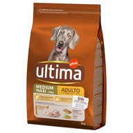 Sucha karma dla psów - 10% taniej! Ultima karma sucha, różne rodzaje - Medium / Maxi Adult, kurczak z ryżem, 2 x 3 kg - miniaturka - grafika 1