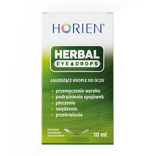 Horien Herbal Eye Drops, łagodzące krople do oczu, 10 ml - Krople do oczu - miniaturka - grafika 1