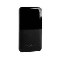 Powerbanki - POWERBANK MX ROTH 10 000 mAh, 2xUSB, 10W Li-Po, BLACK / CZARNY, + kabel microUSB - miniaturka - grafika 1