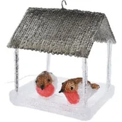 Ozdoby bożonarodzeniowe - Domek dla ptaków CHRISTMAS DECORATION 185 x 165 x 230 mm Szary - miniaturka - grafika 1