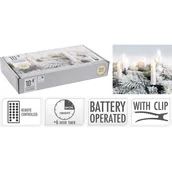 Oświetlenie świąteczne - Świeczki LED na klipsie 10 elementów biały - miniaturka - grafika 1