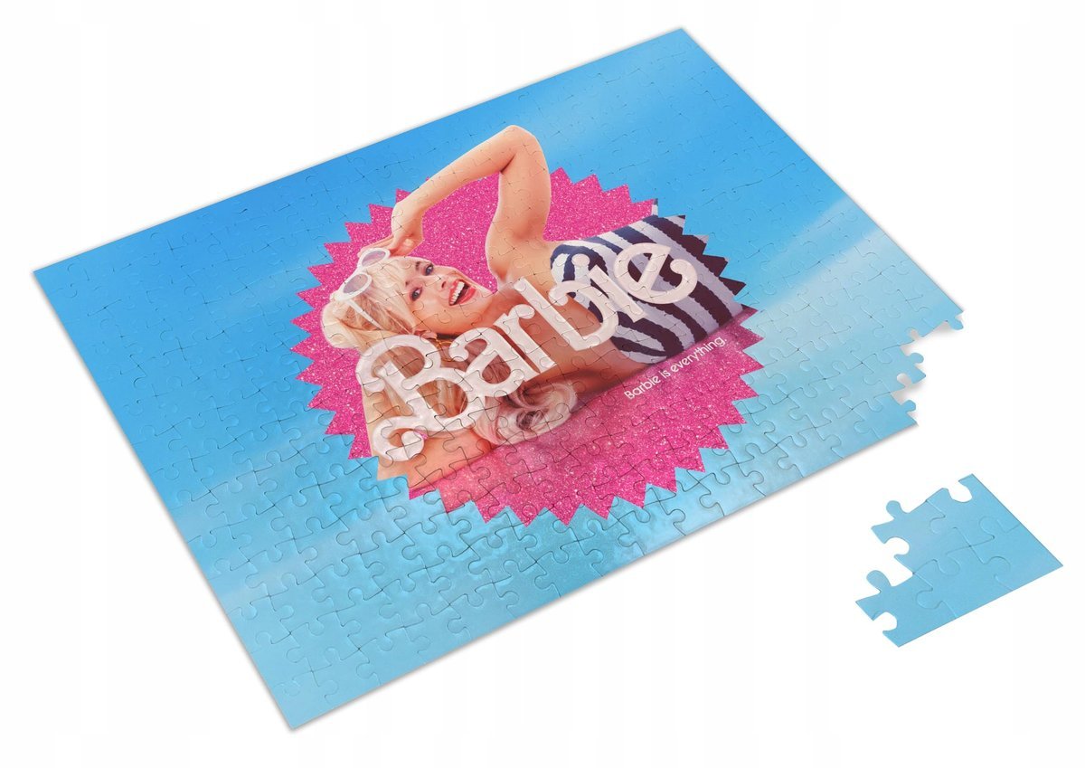 PUZZLE Barbie Film 2023 + IMIĘ Pudełko 120 el.