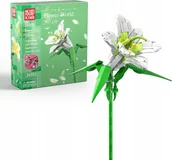 Klocki - SZTUCZNE KWIATY DO WAZONU LILIA ZESTAW KLOCKÓW PREZENT NA WALENTYNKI - miniaturka - grafika 1