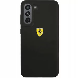 Ferrari Hardcase FESSIHCS21FBK S21 FE G990 czarny/black Silicone FER000527-0 - Etui i futerały do telefonów - miniaturka - grafika 1