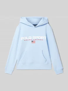Bluza z kapturem z nadrukiem z logo - Swetry dla chłopców - miniaturka - grafika 1