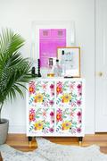 Naklejki na drzwi i meble - Naklejki Ikea Kallax Kolorowe Abstrakcyjne Kwiatki - miniaturka - grafika 1