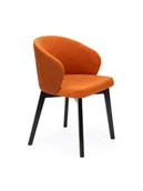 Krzesła - Krzesło Flavio 5 Czarny 134 / 740 Dream Velvet / 736 Megan 357 - miniaturka - grafika 1