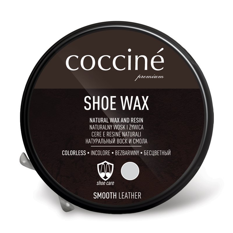 Pasta Do Butów Ze Skóry, Bezbarwna, Wosk I Żywica, Shoe Wax Coccine, 40 G