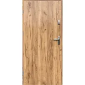 Drzwi zewnętrzne - Isoxa Drzwi zewnętrzne stalowe wejściowe Nova dąb sonoma 90 Lewe - miniaturka - grafika 1