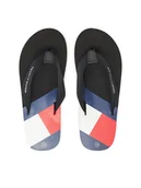 Buty dla chłopców - Tommy Hilfiger Japonki T3X8-33908-0058 S Czarny - miniaturka - grafika 1