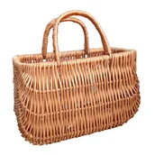 Walizki - Wiklinowy koszyk a'la torebka z uszami naturalny taki jak na zdjęciu - miniaturka - grafika 1