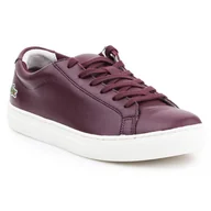 Trampki damskie - Buty lifestylowe Lacoste L.12.12 317 1 Caw W 7-34CAW0016FD8 fioletowe - miniaturka - grafika 1