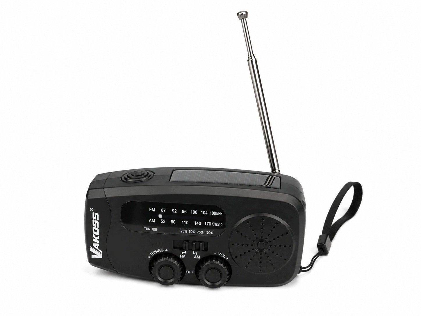 Vakoss Awaryjne FM/AM 2000MAH solar latarka FM-3660K