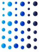 Dekoratorstwo - ARGO Kropki samoprzylepne 4-7mm 54szt. niebieskie - miniaturka - grafika 1