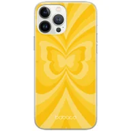 Etui i futerały do telefonów - Etui do Apple IPHONE 15 PRO MAX Motyle 001 Babaco Nadruk pełny Żółty - miniaturka - grafika 1