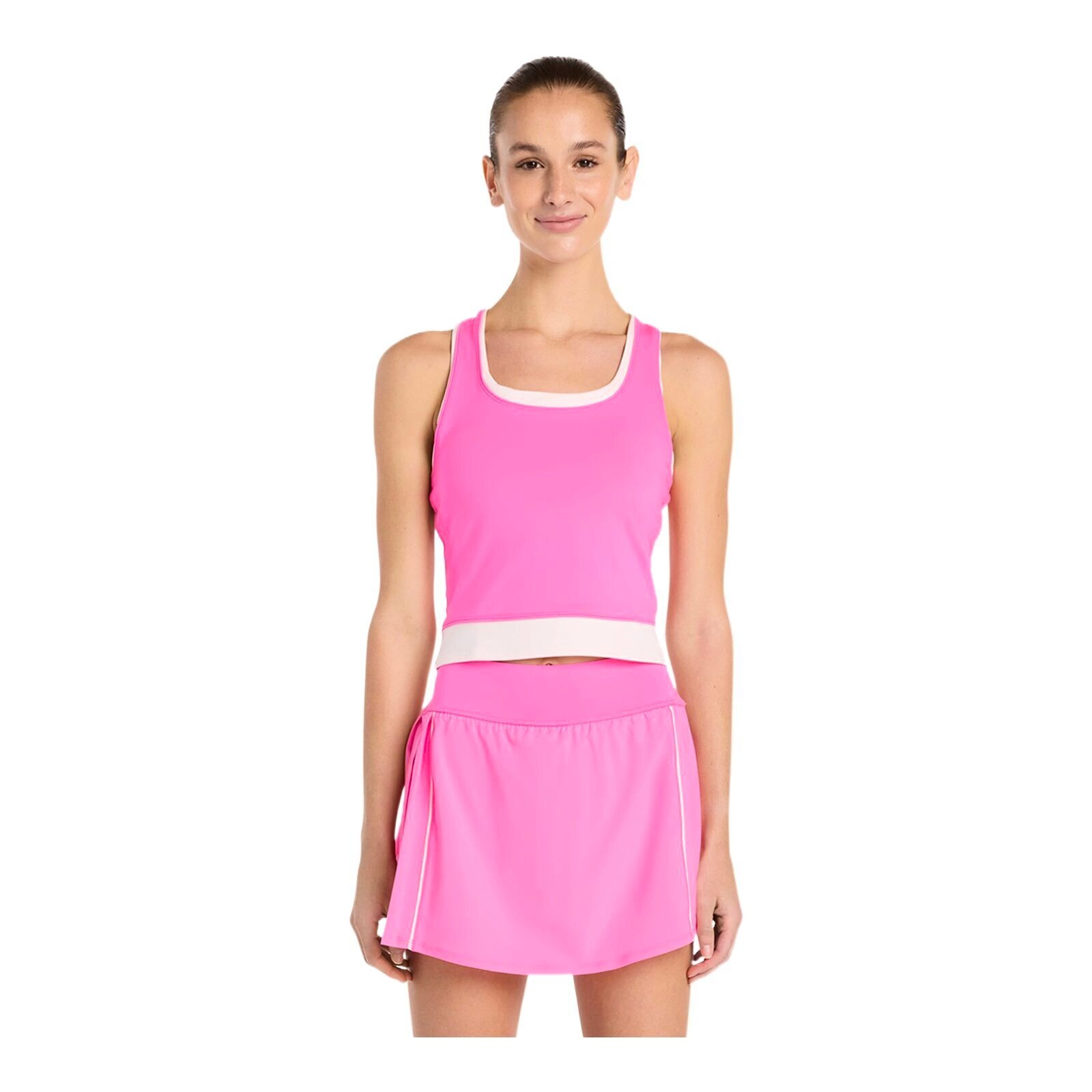 Damski podkoszulek New Balance Tournament Novelty Tank Pink Heat S