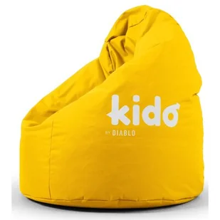 Pufa DIABLO CHAIRS Kido Żółty - Fotele gamingowe - miniaturka - grafika 1