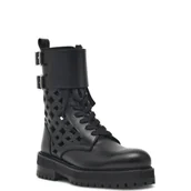 Botki damskie - DONDUP - made in Italy Skórzane botki - miniaturka - grafika 1