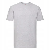 Koszulki męskie - T-shirt Gruba Koszulka Męska 100% Bawełna Fruit Loom 610440 SZARY L - miniaturka - grafika 1