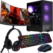 Zestawy komputerowe - Komputer gamingowy Z MONITOREM Ryzen 5 5500 RTX 5060 TI 64GB /1TB WIN11 - miniaturka - grafika 1