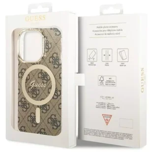 Guess GUHMP14LH4STW do Apple iPhone 14 Pro 6.1" brązowy/brown hardcase 4G MagSafe - Etui i futerały do telefonów - miniaturka - grafika 7