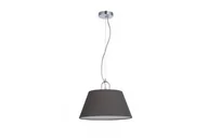 Lampy sufitowe - Lampa wisząca KASEL E27 - chrom/szary - miniaturka - grafika 1