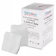 Apteczki i materiały opatrunkowe - Kompresy Gazowe Niejałowe Trans-med 7,5x7,5cm - miniaturka - grafika 1