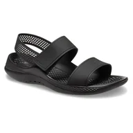 Sandały damskie - Damskie Sandały CROCS LITERIDE 360 SANDAL W 206711-001 – Czarny - miniaturka - grafika 1