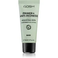 Bazy pod makijaż - GOSH - PRIMER+ ANTI-REDNESS BASE - Zielona baza pod makijaż na zaczerwienienia - 30 ml - miniaturka - grafika 1