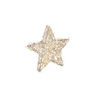 Oświetlenie świąteczne - Gwiazda 20 LED ciepły biały 30 x 5,5 x 30 cm złota - miniaturka - grafika 1