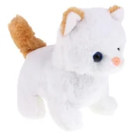 Zabawki interaktywne dla dzieci - Kot Kotek Interaktywny z Dźwiękiem Chodzi Rusza Ogonem - biało ryży - miniaturka - grafika 1