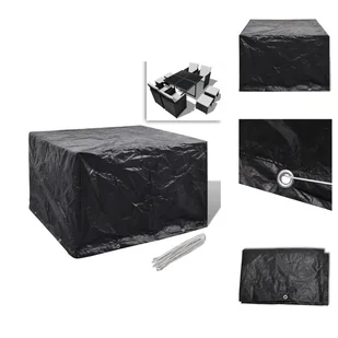 vidaXL Pokrowiec na meble ogrodowe 8 oczek 113x113x73 cm - Pokrowce ochronne na meble ogrodowe - Pokrowce na meble ogrodowe - miniaturka - grafika 1