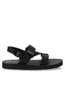 Sandały męskie - Jack Wolfskin Sandały Urban Entdeckung Belt Sandal 4056711 Czarny - miniaturka - grafika 1
