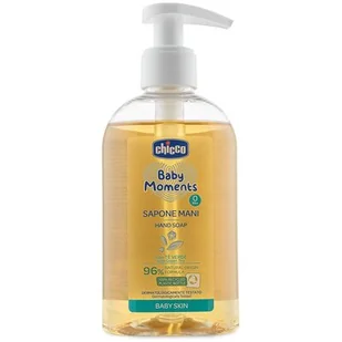 Chicco MYDŁO DO RĄK W PŁYNIE 250 ML 0 M+ Baby Moments TOW018717 - Kosmetyki kąpielowe dla dzieci - miniaturka - grafika 1
